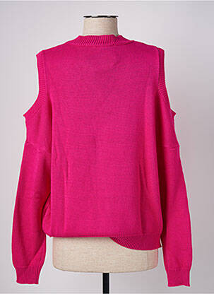 Pull stretch manches longues rose ANGELA DAVIS femme