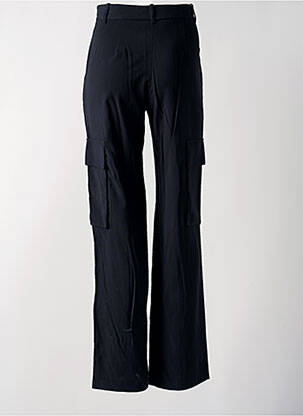 Pantalon cargo multipoches taille haute noir ANGELA DAVIS femme