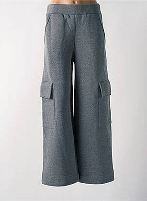 Pantalon cargo taille haute taille haute gris ANGELA DAVIS femme