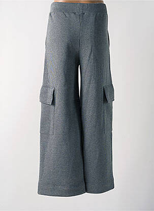 Pantalon cargo taille haute taille haute gris ANGELA DAVIS femme