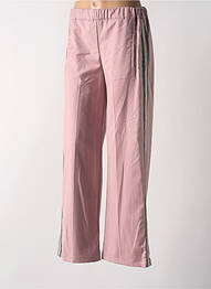 Pantalon droit stretch taille normale rose ANGELA DAVIS femme