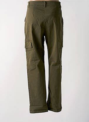 Pantalon cargo coupe droite taille haute vert ANGELA DAVIS femme