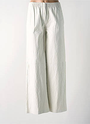 Pantalon flare taille élastique taille haute gris ANGELA DAVIS femme