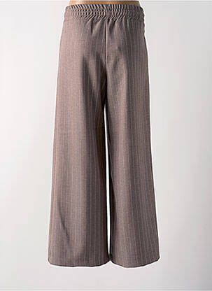 Pantalon flare taille élastique taille normale marron KING KONG femme