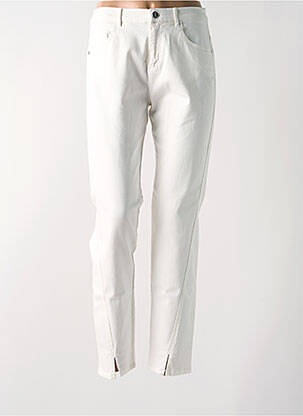 Jeans coupe slim stretch taille normale blanc DIANA GALLESI femme