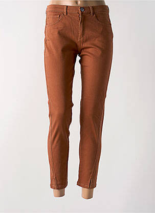 Jeans coupe slim stretch taille normale marron DIANA GALLESI femme