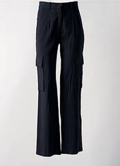 Pantalon cargo noir ANGELA DAVIS pour femme seconde vue