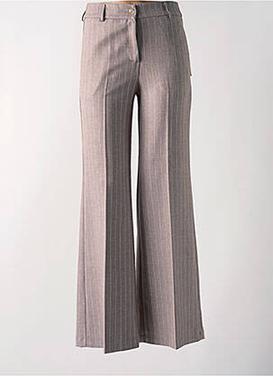 Pantalon flare marron ANGELA DAVIS pour femme