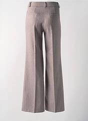 Pantalon flare marron ANGELA DAVIS pour femme seconde vue