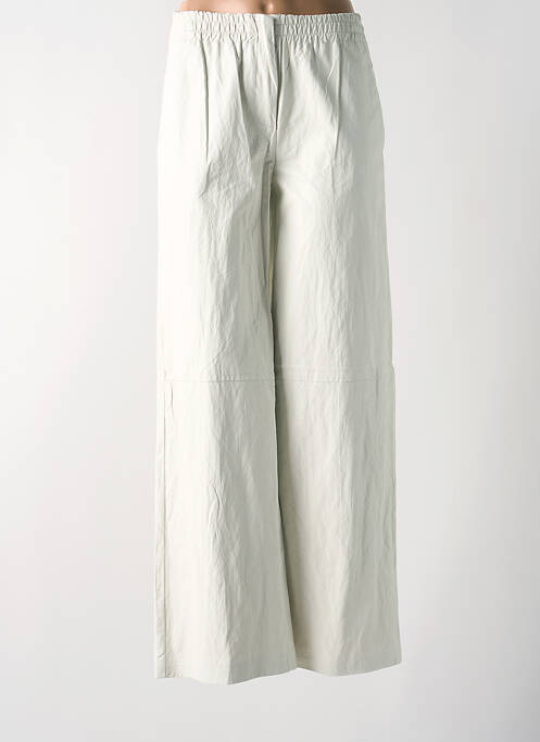 Pantalon flare taille élastique taille haute gris ANGELA DAVIS femme