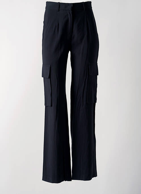 Pantalon cargo noir ANGELA DAVIS pour femme