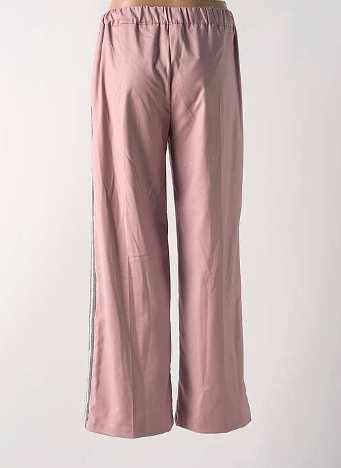 Pantalon droit rose ANGELA DAVIS pour femme
