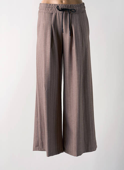 Pantalon flare marron KING KONG pour femme