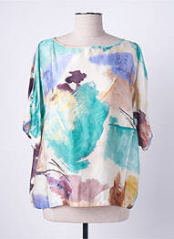Blouse manches courtes manches courtes beige FRIDA MADÉ femme