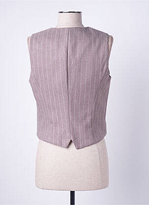 Gilet sans manche fausses poches beige ANGELA DAVIS femme