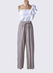 Combi-pantalon beige ANGELA DAVIS pour femme seconde vue