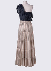 Robe longue beige ANGELA DAVIS pour femme seconde vue