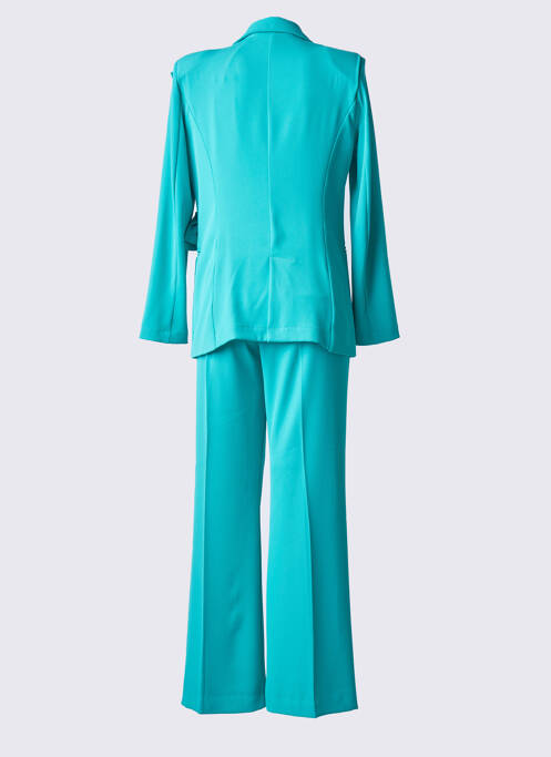 Ensemble pantalon fermeture boutonnée sur le devant vert ANGELA DAVIS femme