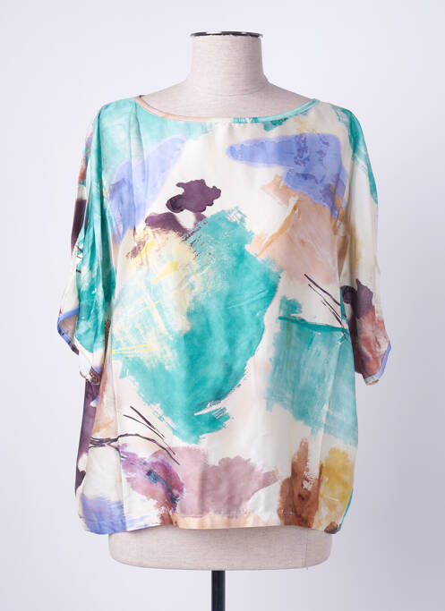 Blouse manches courtes manches courtes beige FRIDA MADÉ femme