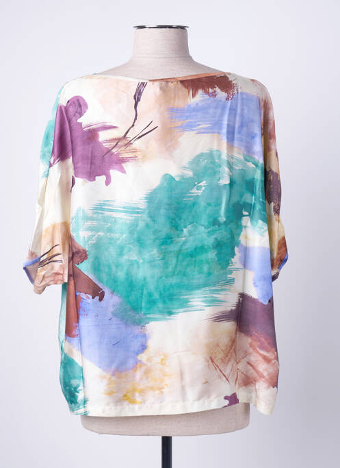 Blouse manches courtes manches courtes beige FRIDA MADÉ femme