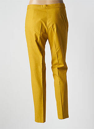 Pantalon slim stretch taille normale jaune DIANA GALLESI femme