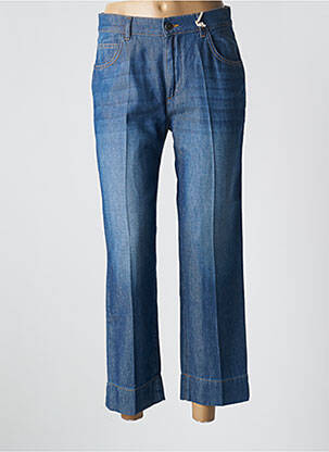 Jeans coupe droite taille haute taille haute bleu ANGELA DAVIS femme