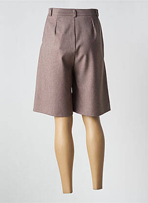 Bermuda taille haute taille haute marron ANGELA DAVIS femme
