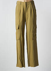 Pantalon large vert ANGELA DAVIS pour femme seconde vue