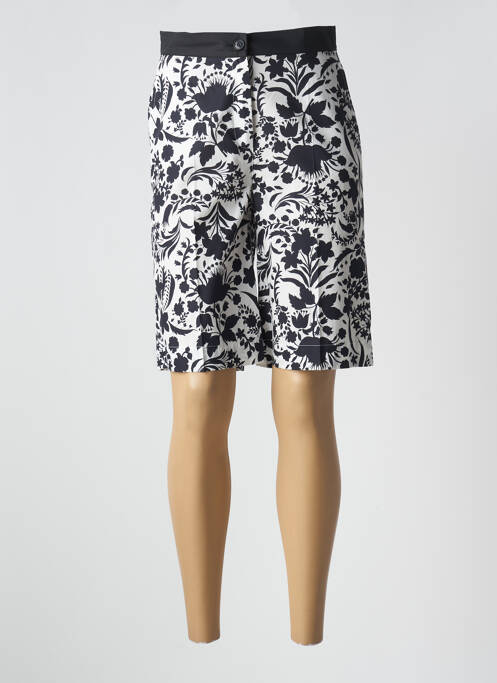 Bermuda taille haute taille haute blanc DIANA GALLESI femme