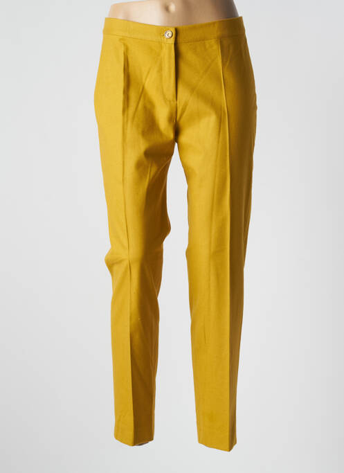 Pantalon slim jaune DIANA GALLESI pour femme