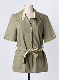 Veste casual poches vert LUCIA femme
