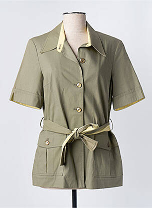 Veste casual poches vert LUCIA femme