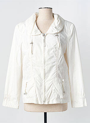 Veste casual epaulette blanc BARBARA LEBEK femme