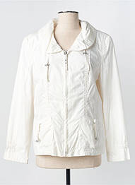 Veste casual epaulette blanc BARBARA LEBEK femme