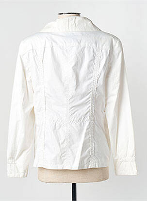 Veste casual epaulette blanc BARBARA LEBEK femme