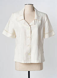 Veste casual epaulette beige KARTING femme