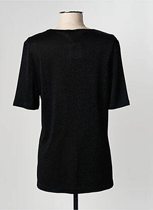 Top stretch manches courtes noir FRANK WALDER femme