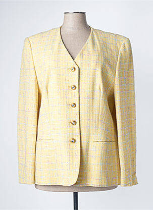 Blazer poches jaune BIANCA femme
