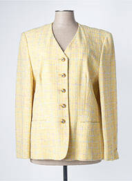 Blazer poches jaune BIANCA femme