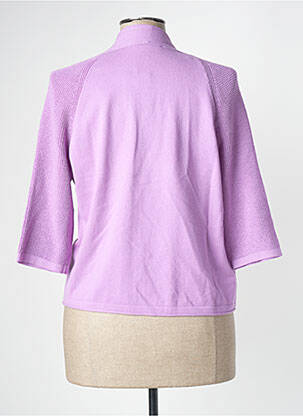 Gilet manches longues manches 3/4 violet FRANK WALDER femme