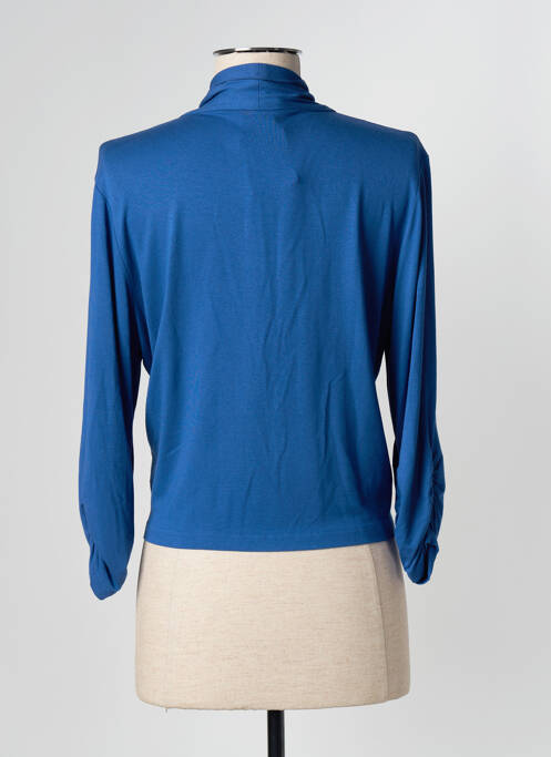 Gilet manches longues bleu BARBARA LEBEK pour femme