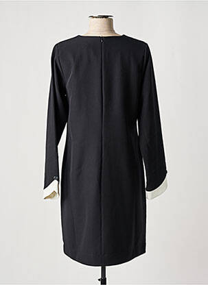 Robe courte fermeture zippée au dos manches longues noir PAUL BRIAL femme