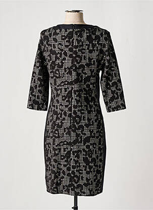 Robe mi-longue manches 3/4 manches 3/4 noir BARBARA LEBEK femme