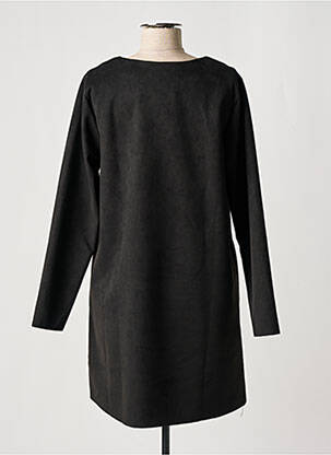Robe courte manches longues manches longues noir QUATRE VINGT JOURS femme