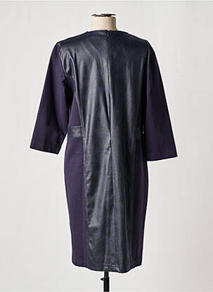 Robe mi-longue manches 3/4 manches 3/4 bleu GRIFFON femme