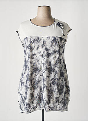 Tunique sans manche légère et transparente gris TELMAIL femme
