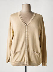 Gilet manches longues beige GRIFFON pour femme seconde vue