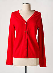 Gilet manches longues rouge JENSEN pour femme seconde vue