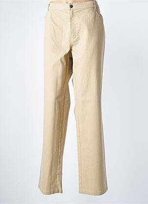Pantalon flare poches beige SAINT HILAIRE femme