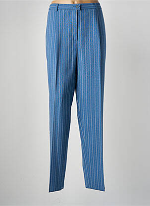 Pantalon droit taille élastique bleu KARTING femme